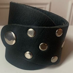 Black leather Bracelet